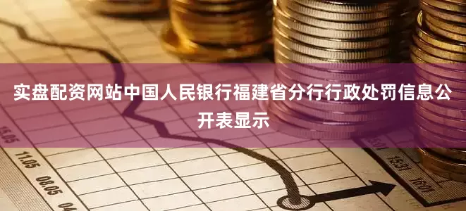 实盘配资网站中国人民银行福建省分行行政处罚信息公开表显示